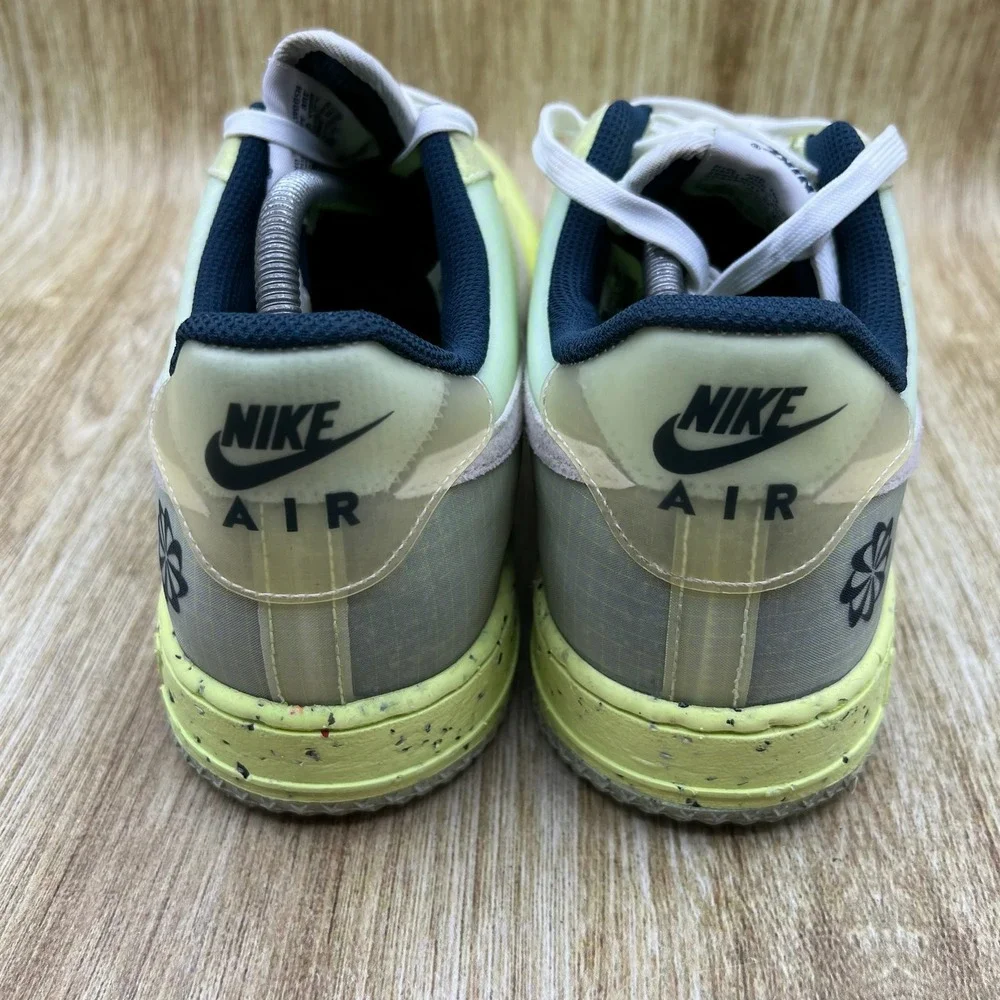 Nike Air Force 1 Crater Men's Size 12 Light Lemon Twist Sneakers DH2521-700